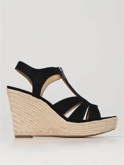 michael kors butterfly wedges|michael kors black wedges women.